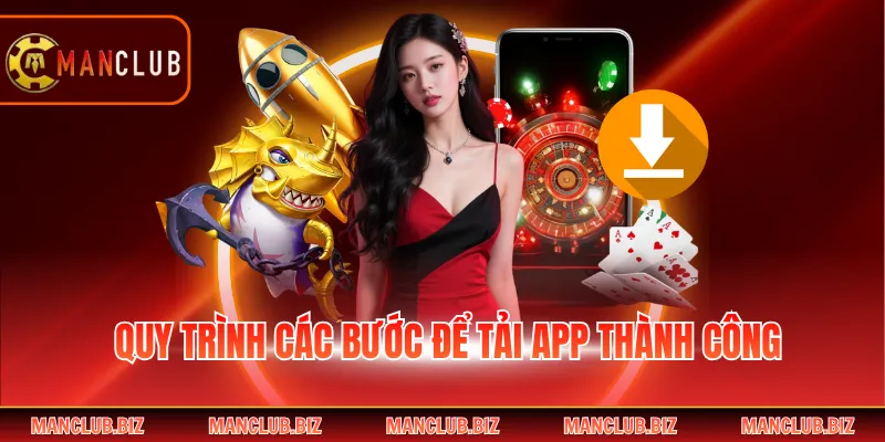 Quy trình các bước để tải app thành công