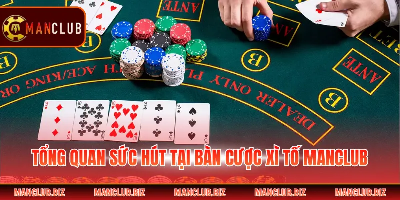 Tổng quan sức hút tại bàn cược Xì Tố Manclub